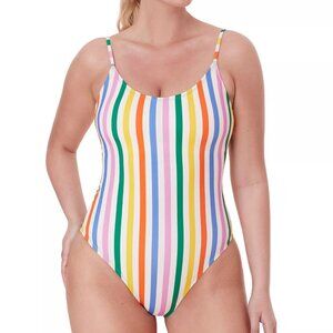 Andie Amalfi Striped Scoop-Neck One-Piece Swimsuit - NWT